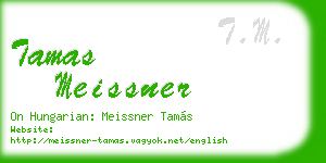 tamas meissner business card